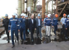 بازدید سرپرست صندوق بازنشستگی کشوری از کارخانه صبا فولاد خلیج فارس
