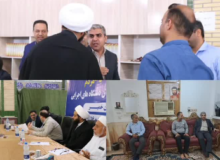 برپایی میز خدمت امور آب و فاضلاب  شهرستان خمیر در مسجد جامع