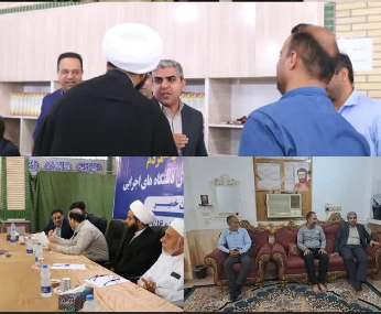 برپایی میز خدمت امور آب و فاضلاب  شهرستان خمیر در مسجد جامع