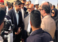 رئیس هیات عامل ایمیدرو از تاسیسات انتقال آب خلیج فارس دیدن کرد