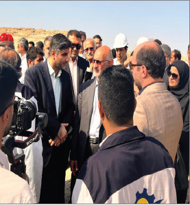 رئیس هیات عامل ایمیدرو از تاسیسات انتقال آب خلیج فارس دیدن کرد