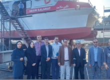 بازدید رییس دانشگاه علوم پزشکی از شناور آمبولانس دریایی در حال ساخت ابوموسی