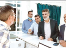 بازدید معاون بهداشتی دانشگاه علوم پزشکی هرمزگان از مراکز خدمات جامع سلامت شهر زیارتعلی